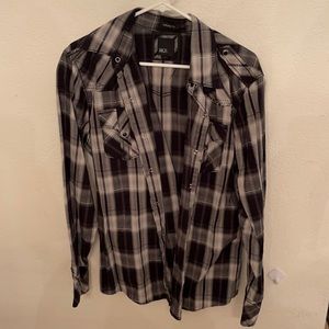 BKE snap button down.